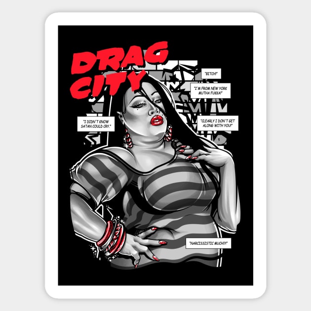 The Jiggly One Sticker by DragCityComics